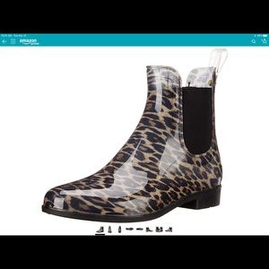 Chic Leopard Rain Boots - NIB